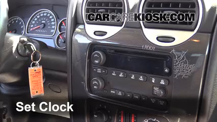 2009 GMC Envoy SLE 4.2L 6 Cyl. Reloj Fijar hora de reloj